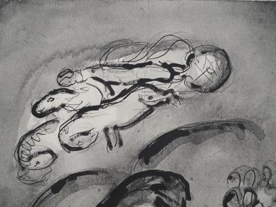 Marc CHAGALL : La Bible, La tête à la Menorah, Héliogravure 2
