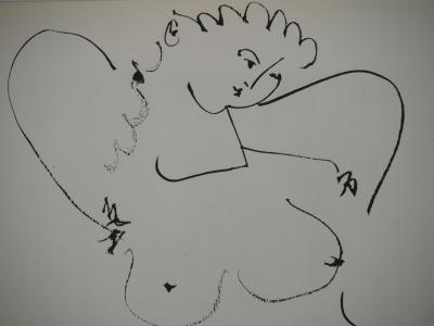 Pablo PICASSO : Comédie Humaine, Grand nu et homme assis, Héliogravure 2
