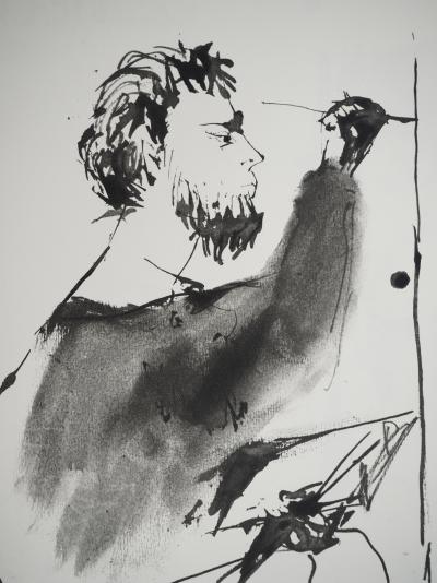 Pablo PICASSO : Comédie Humaine, Le jeune artiste, Héliogravure 2