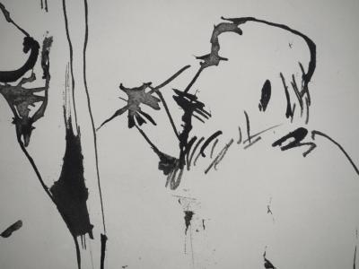 Pablo PICASSO : Comédie Humaine, Le jeune artiste, Héliogravure 2