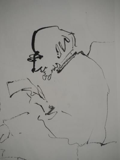 Pablo PICASSO : Comédie Humaine, Le couple bourgeois, Héliogravure 2