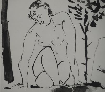 Pablo PICASSO : Comédie Humaine, Les amants, Héliogravure 2