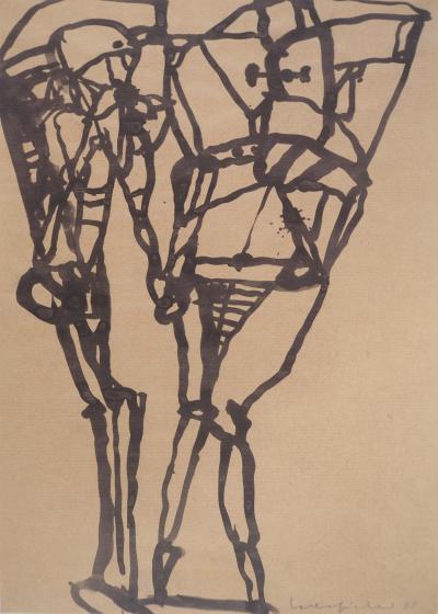 Joachim Lothar FISCHER : Homme minéral, Héliogravure signée 2