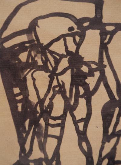 Joachim Lothar FISCHER : Homme minéral, Héliogravure signée 2