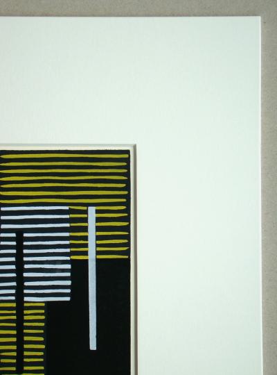 Adolf Richard FLEISCHMANN (after) - Composition abstrait, 1952 - Stencil in gouache colors 2