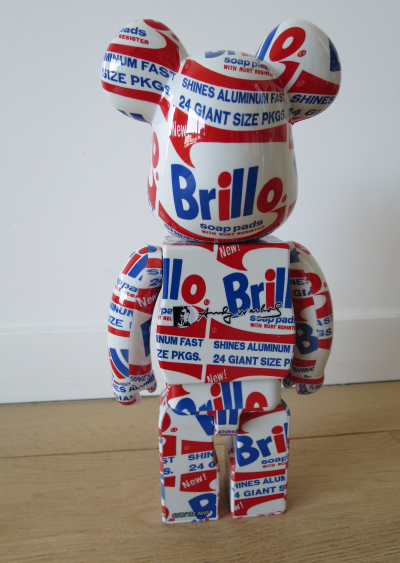 Medicom Toy - Bearbrick Andy Warhol Brillo 400% et 100% 2