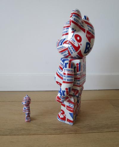 Medicom Toy - Bearbrick Andy Warhol Brillo 400% et 100% 2