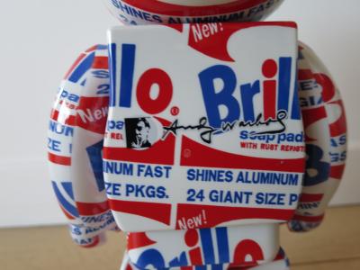 Medicom Toy - Bearbrick Andy Warhol Brillo 400% et 100% 2
