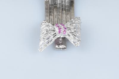 Bracelet noeud en or blanc 18 carats de l’époque Art-Déco 2