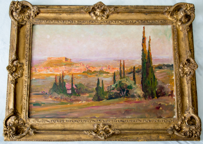 Frédérico Ayrés - paysage méditerranéen - Huile sur toile - vers 1920 2