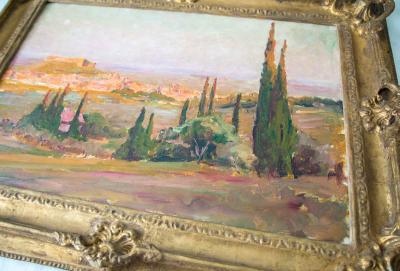 Frédérico Ayrés - paysage méditerranéen - Huile sur toile - vers 1920 2