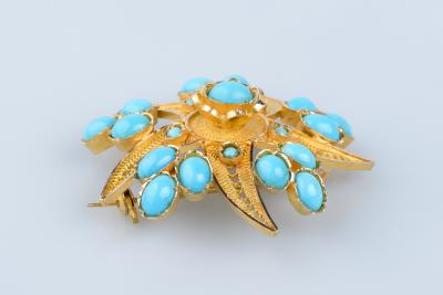 Broche Starfish « Etoile de mer » en or jaune 18 carats de l’époque Art-Déco 2
