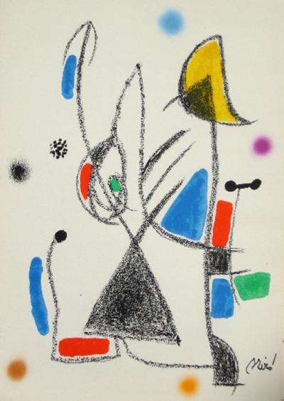 Joan Miró - Maravillas con variaciones acrosticas 16, 1975, lithographie 2