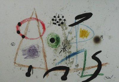 Joan Miró - Maravillas con variaciones acrosticas 3, 1975, Lithographie 2