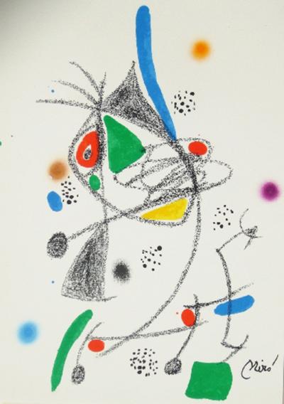Joan Miró - Maravillas con variaciones acrosticas 4, 1975, lithographie 2