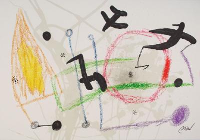 Joan Miró - Maravillas con variaciones acrosticas 5, 1975, Lithographie 2