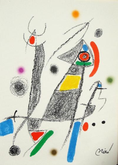 Joan Miró - Maravillas con variaciones acrosticas 6, 1975, lithographie 2