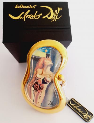 Salvador Dalí (d'après) - Exaequo Softwatch - Montre de table - Plaqué or 24 carats 2