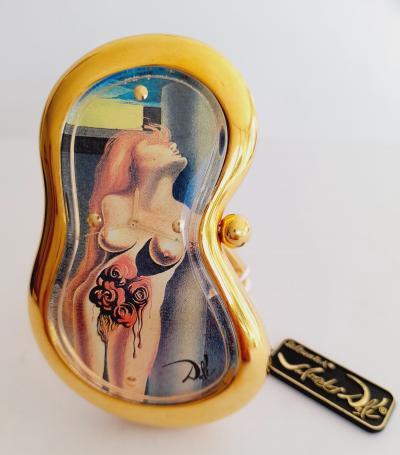 Salvador Dalí (d'après) - Exaequo Softwatch - Montre de table - Plaqué or 24 carats 2