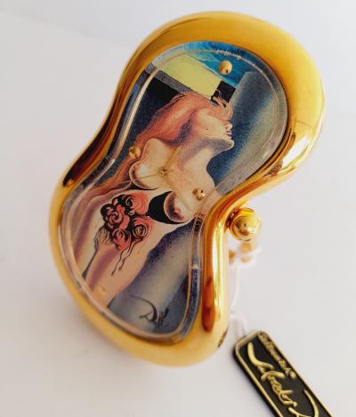 Salvador Dalí (d'après) - Exaequo Softwatch - Montre de table - Plaqué or 24 carats 2