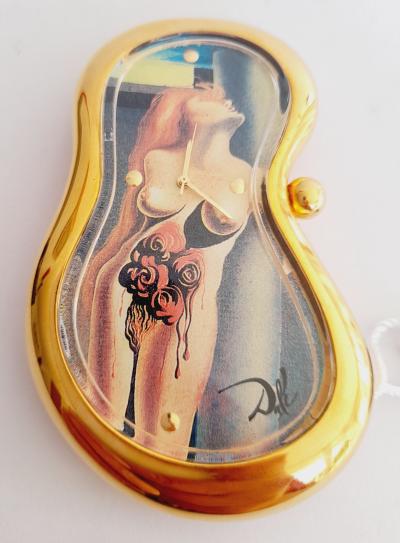 Salvador Dalí (d'après) - Exaequo Softwatch - Montre de table - Plaqué or 24 carats 2