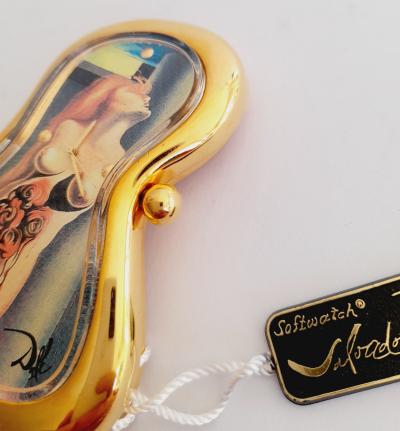 Salvador Dalí (d'après) - Exaequo Softwatch - Montre de table - Plaqué or 24 carats 2