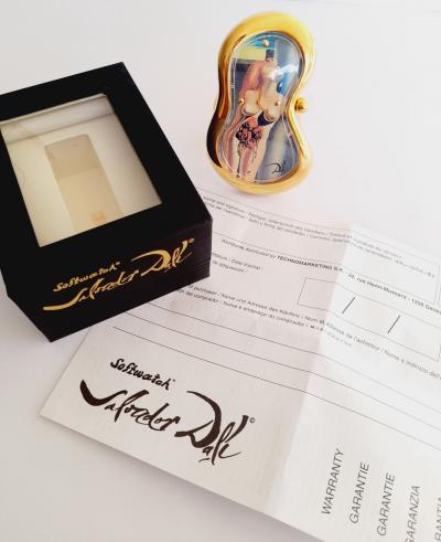 Salvador Dalí (d'après) - Exaequo Softwatch - Montre de table - Plaqué or 24 carats 2