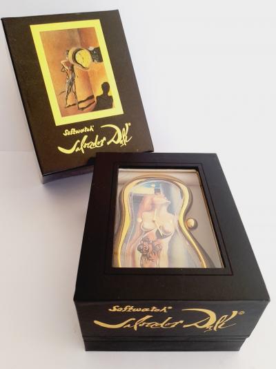 Salvador Dalí (d'après) - Exaequo Softwatch - Montre de table - Plaqué or 24 carats 2