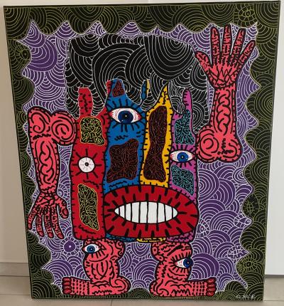 EL Kalo  huile sur toile signée à la main