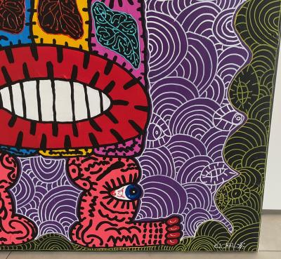 EL Kalo  huile sur toile signée à la main 2
