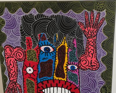 EL Kalo  huile sur toile signée à la main 2