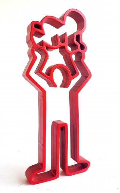 SpyDDy - boy Baby Haring, 2024 - Pop street art sculpture 2