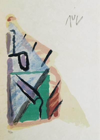 Bram VAN VELDE - Sans-titre, 1975 - Lithographie originale signé au crayon 2