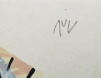 Bram VAN VELDE - Sans-titre, 1975 - Lithographie originale signé au crayon 2