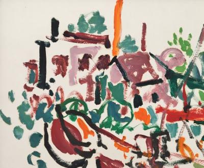 Charles MALLE - Honfleur, the boathouse, 1995 - Original signed gouache 2