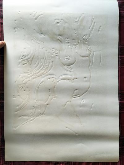 Salvador Dalí - La Femme Cheval - Lithographie couleur avec relief (en relief) - signée 2