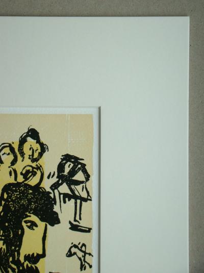 Marc CHAGALL (d’après) - Le violon vert, 1970 - Lithographie en couleurs 2