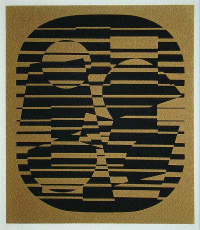 Victor VASARELY (d’après) - Zeta, 1970 - Sérigraphie en couleurs 2