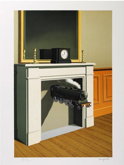 René Magritte - La Durée Poignardée  Lithographie 2