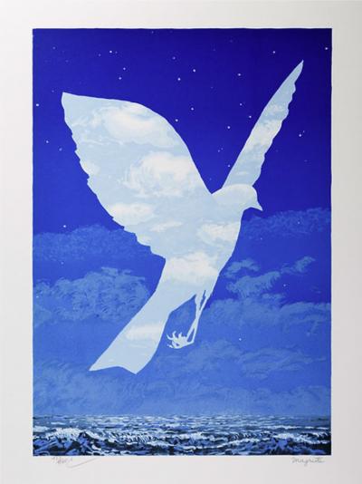 René Magritte - L’entrée en scène Lithographie 2