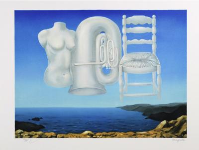 René Magritte - Le Temps Menaçant Lithographie 2