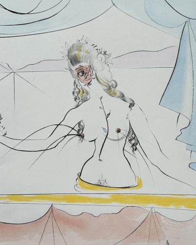 Salvador DALI - Les Dames de la Renaissance, 1971 - Gravure originale signée au crayon 2