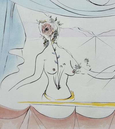 Salvador DALI - Les Dames de la Renaissance, 1971 - Gravure originale signée au crayon 2