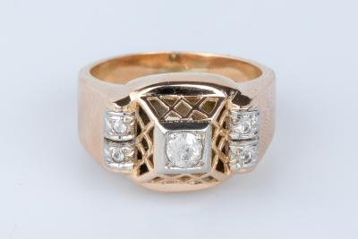 Bague en or rose 18 cts 2