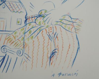 Alekos FASSIANOS : Jeux Olympiques, l’athlète Grec, Lithographie signée 2