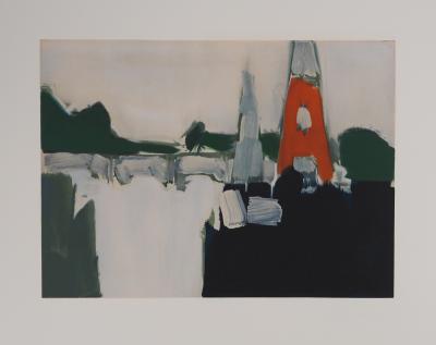 Nicolas de STAEL : Paris : La Tour Eiffel - Lithographie 2