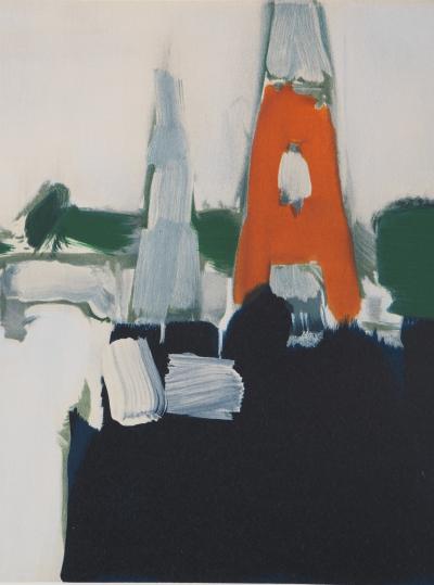 Nicolas de STAEL : Paris : La Tour Eiffel - Lithographie 2