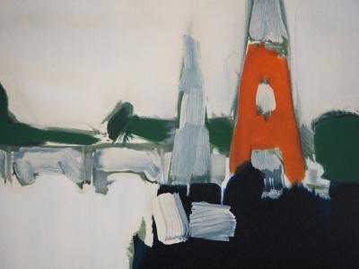 Nicolas de STAEL : Paris : La Tour Eiffel - Lithographie 2