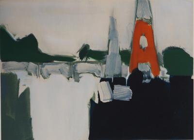 Nicolas de STAEL (d’après) : Paris : La Tour Eiffel - Lithographie 2