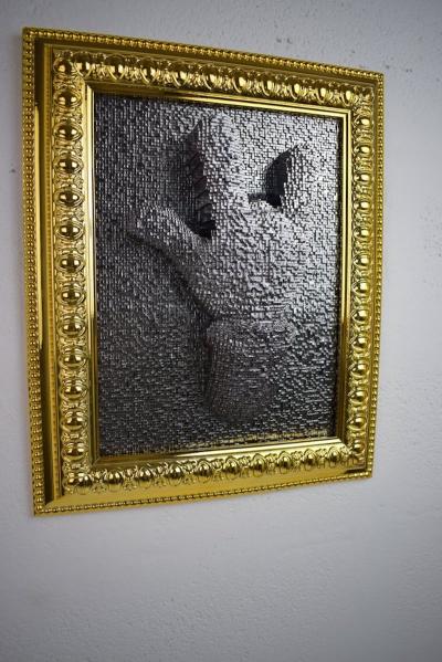 Sagrasse - Rock Pin Art - Technique mixte sur résine 2